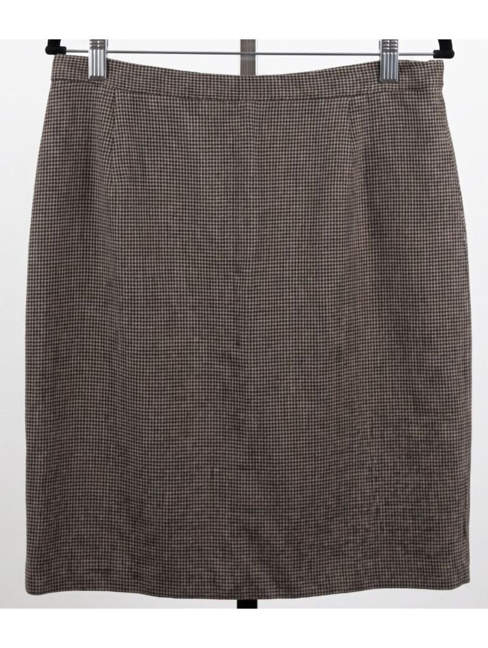 Briggs New York Vintage Houndstooth Straight Pencil Skirt Wool Blend Size 14